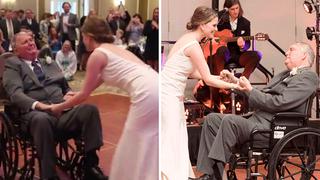 Novia cumple sueño de un padre con cáncer tras bailar con él en día de su boda (VIDEO)