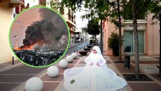 Beirut: el impactante vídeo de una novia en mitad de la explosión | VIDEO