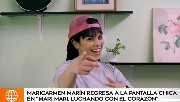 Maricarmen Marín regresa a la pantalla chica con la serie “Mari Mari, luchando con el corazón”. (Foto: Captura de video)