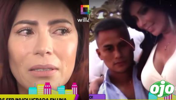 Milena Zárate llora tras ser denunciada | FOTO: Capturas Willax TV