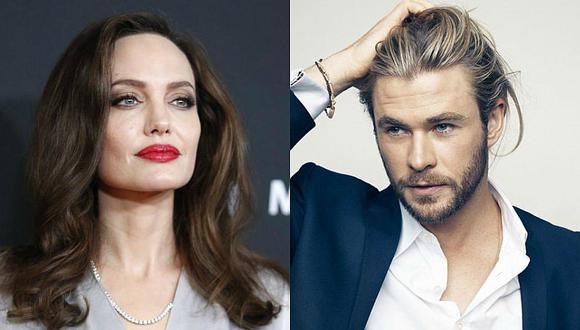 Angelina Jolie es criticada por foto junto a Chris Hemsworth