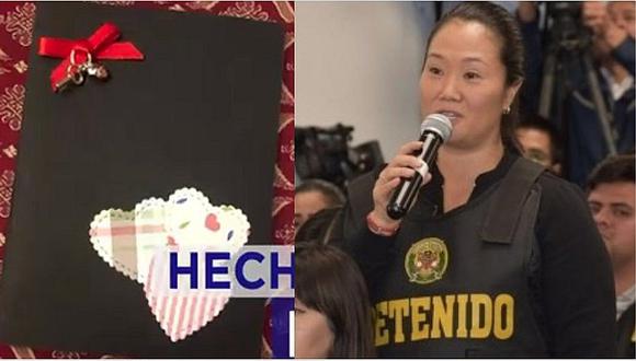 Keiko Fujimori confecciona tarjetas a mano por el Día de la Madre 