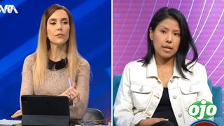 Juliana Oxenford tiene tensa entrevista con excongresista Indira Huilca por rechazo a Keiko Fujimori 
