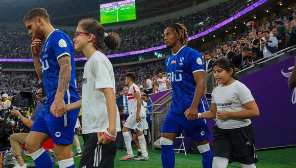 André Carrillo se proclamó campeón en la inauguración del Lusail Stadium del Mundial Qatar 2022. (Foto: Al-Hilal)