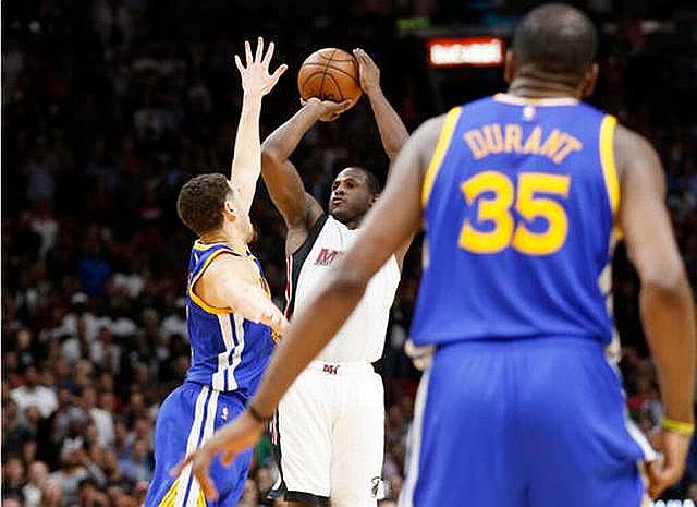 NBA: Heat sorprenden a Warriors con triple de Waiters y vencen 105-102