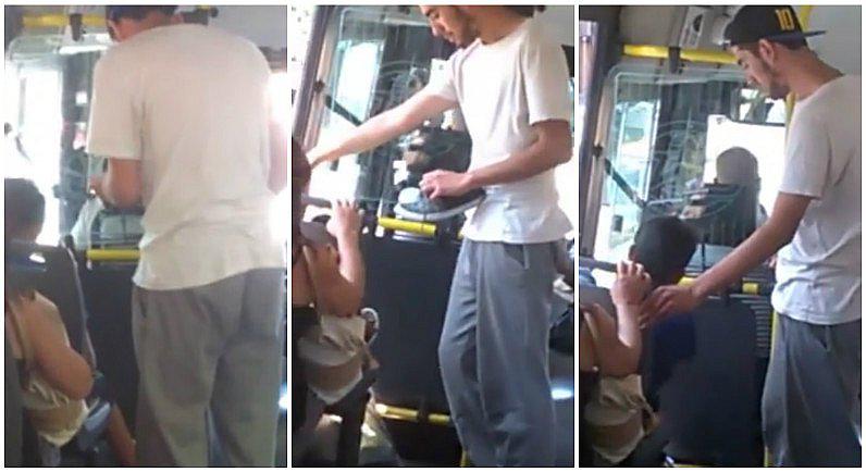 Facebook: ve a niño sin zapatillas y le regala las suyas en pleno viaje (VIDEO)