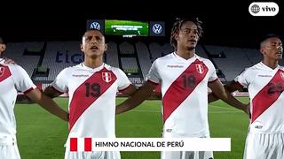 Perú vs. Paraguay: Así se cantó el himno nacional del Perú