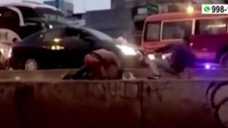 Independencia: capturan a dos hermanos por agredir a policía en la Panamericana Norte | VIDEO