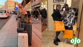 Alejandra Baigorria y Said Palao viajan a España tras ampay y presumen lujosas compras