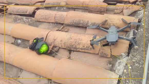 Cusco: los celulares, al igual que el drone, fueron hallados sobre el techo del pabellón 4 del citado reclusorio. (Foto: Inpe)