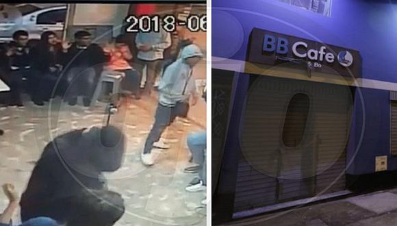 Cumpleañero y sus amigos fueron asaltados en café-bar de SMP (FOTOS Y VIDEO)