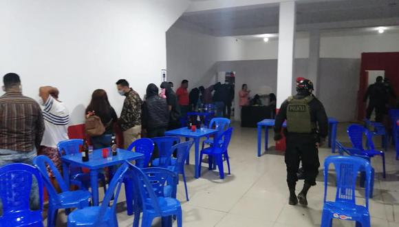 Lambayeque: el total de detenidos se encontraban en seis locales que celebraban fiestas pese al estado de emergencia sanitaria. (Foto: PNP)