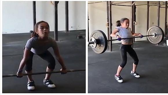 Elle, la niña de 12 años considerada la más fuerte del mundo (VIDEO)