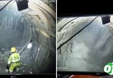 Terrible video del preciso momento en el que se derrumba la mina Yauricocha