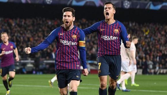 ​Barcelona, con dos goles del genial Messi, vence 3-0 al United