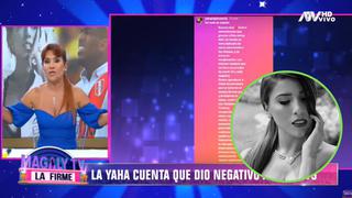 Yahaira Plasencia: Magaly Medina dice que es raro que no tenga Covid-19 si convive con Jefferson Farfán | VIDEO