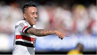 Christian Cueva marca en Sao Paulo con Gareca en la tribuna (VIDEO)