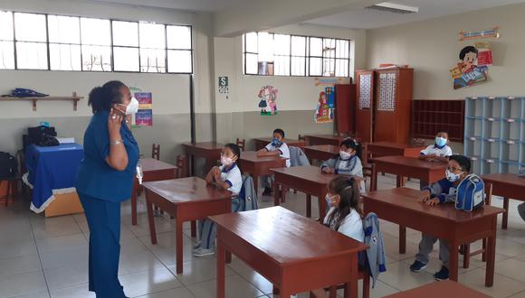 Las clases presenciales en los colegios públicos en la región Tacna iniciaron el 14 de marzo