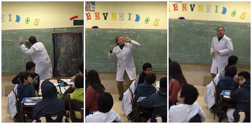 Alegre profesor enseña matemáticas al ritmo del pegajoso "Despacito" de Luis Fonsi (VIDEO)