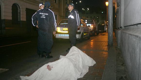 Hallan cuerpo de sexagenario en el Centro de Lima