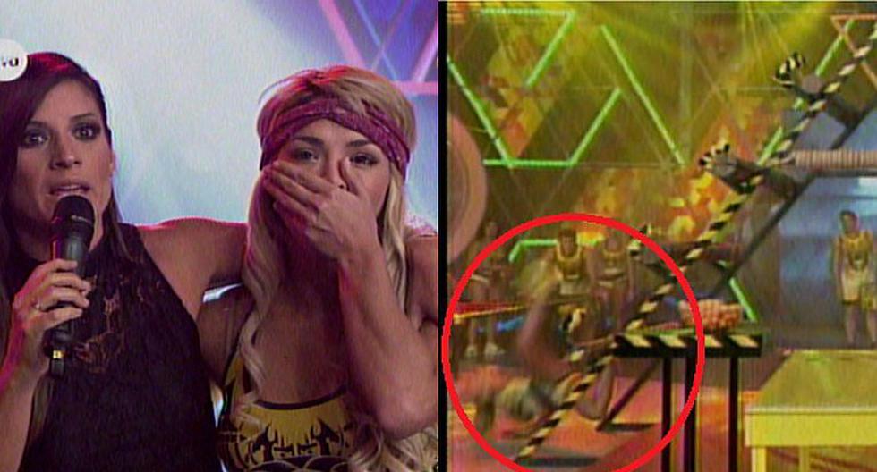 Esto Es Guerra Sheyla Rojas Pasa El Susto De Su Vida Con Tremenda Caída Fotos Ojo Show Ojo 8607