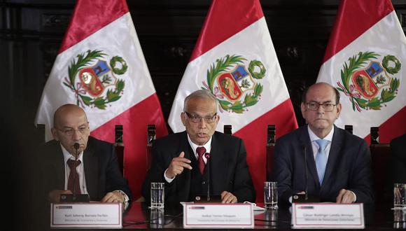 Aníbal Torres integra el Gabinete desde el inicio del Gobierno de Pedro Castillo. (Foto: GEC)