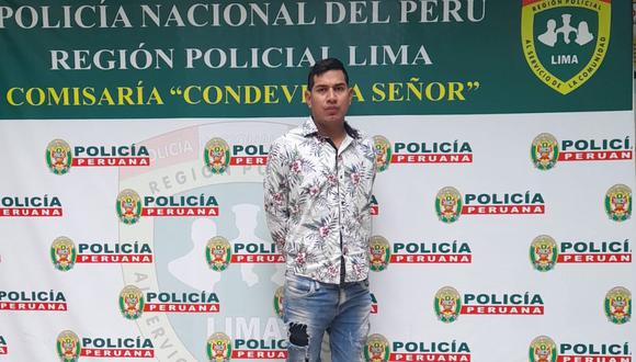 Emilio Javier Reátegui Salas (29), quien tiene varias denuncias por agresión física y psicológica en agravio de su pareja, fue liberado por la Fiscalía. (Foto: PNP)