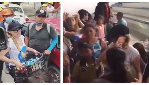 Terremoto en México: Belinda llora mientras lleva toneladas de víveres a damnificados (VIDEOS)  