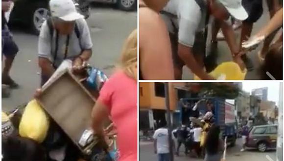 Los Olivos: fiscalizadores agreden a anciana y las redes explotan de indignación (VIDEO)