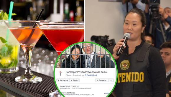Organizarán cóctel por la prisión preventiva de Keiko Fujimori
