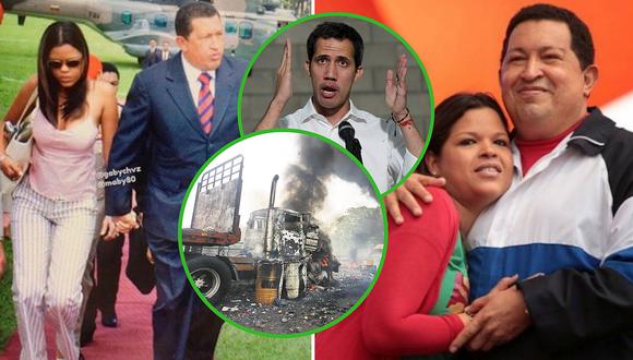 Hija de Hugo Chávez limpia a Nicolás Maduro tras quema de ayuda humanitaria