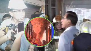Martín Vizcarra llega a incendio en Mesa Redonda y confirma que fue confinado (VIDEO)