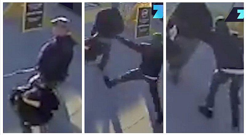 Rapidez de transeúnte salva de una muerte segura a invidente (VIDEO)