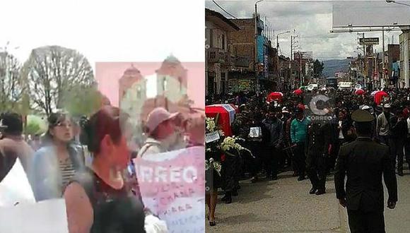 Huancayo: Irrumpen ceremonia de soldados caídos en emboscada [VIDEO]