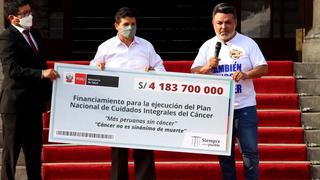 Andrés Hurtado y Pedro Castillo, juntos por los niños con cáncer