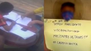 Niños piden tablets a presidente Martín Vizcarra para hacer sus tareas