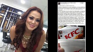 ​Facebook: Fernanda Kanno lanza fuerte crítica contra KFC